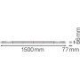 Світильник LED лінійний 50W 220V 6000lm 4000K 1500x77x66mm IP65 [4058075300903] Ledvance DP VAL 1500