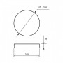 LED Светильник накладной 14W 220V 1000lm 4000K ⌀260х58mm [4260484992284] LED-NLR-14/4(F)new EUROLAMP