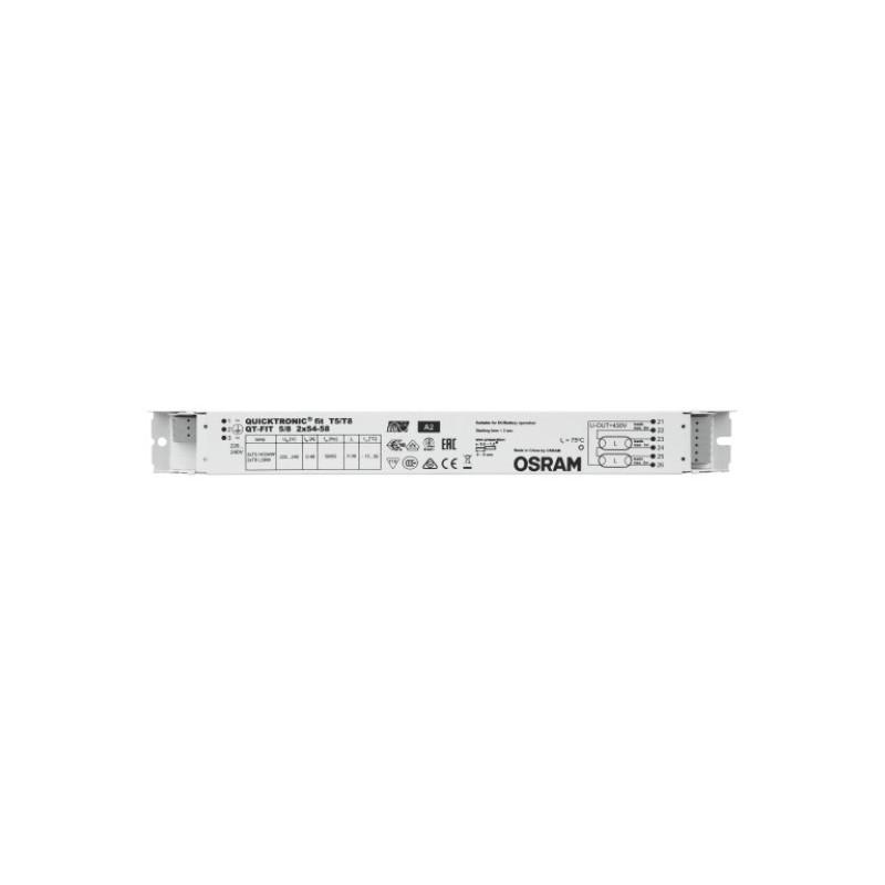 2X54-58 ЭПРА для люминесцентных ламп T5 и T8 220-240V IP20 [4008321873842] QT-FIT Osram