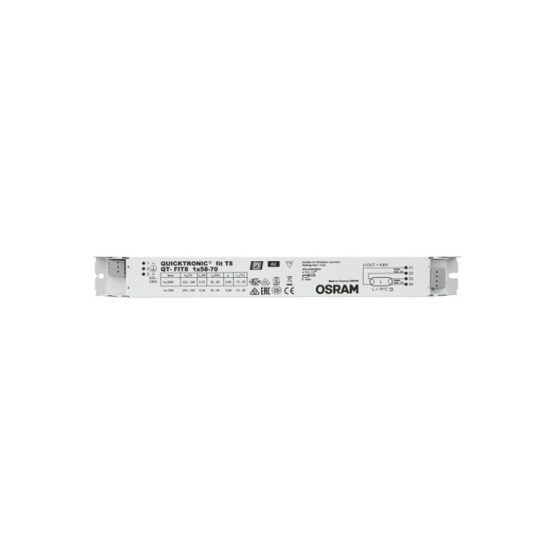 1x58-70 ЕПРА для люмінесцентних ламп T8 220-240V IP20 [4008321294227] QT-FIT8 Osram