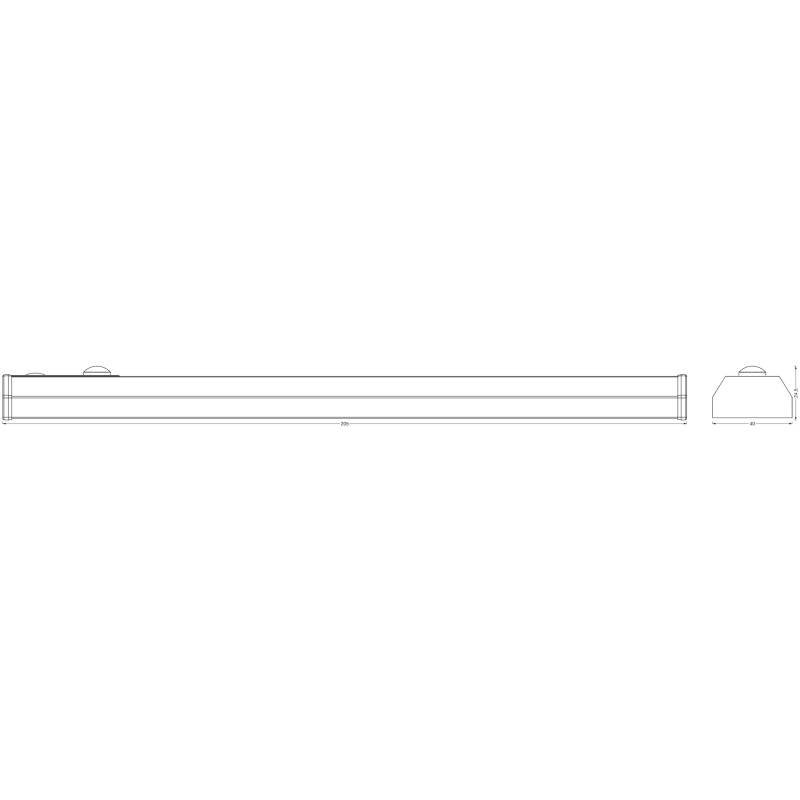 Светильник 1W 5V 50lm 4000K 500mAh 205х40х24.5mm [4058075610484] LEDVANCE LINEARLED MOBILE BL