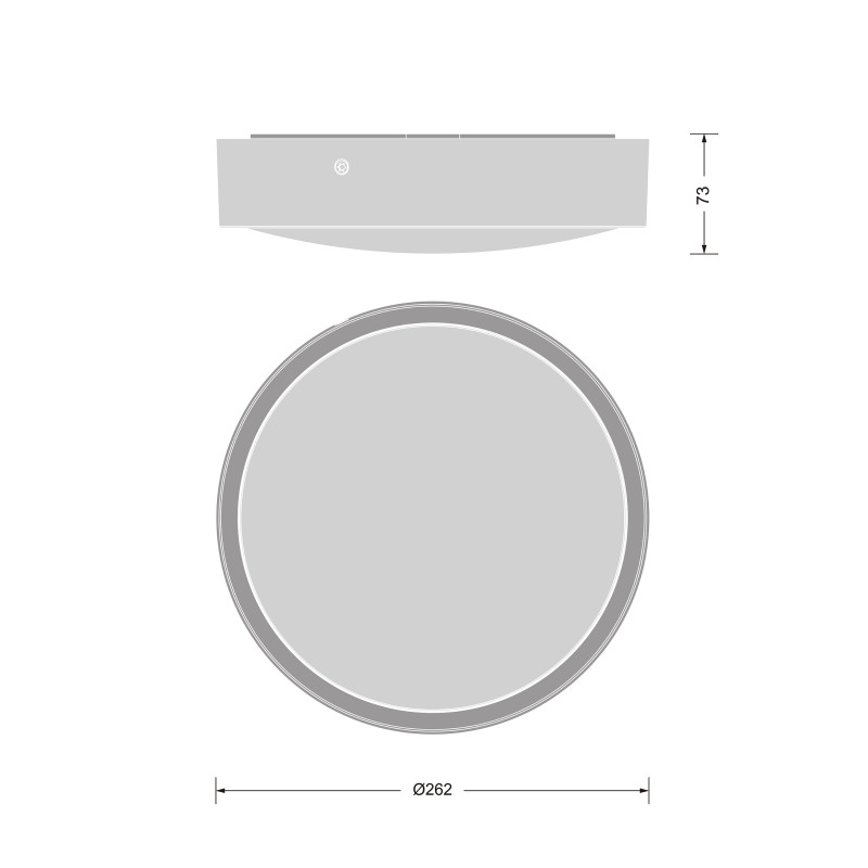 LED Светильник накладной 5,5-9,5W 220V 710-1220lm 3000-4000K IP65 262x73mm [4099854286087] Ledvance BLKH RD 250 P CPS BK