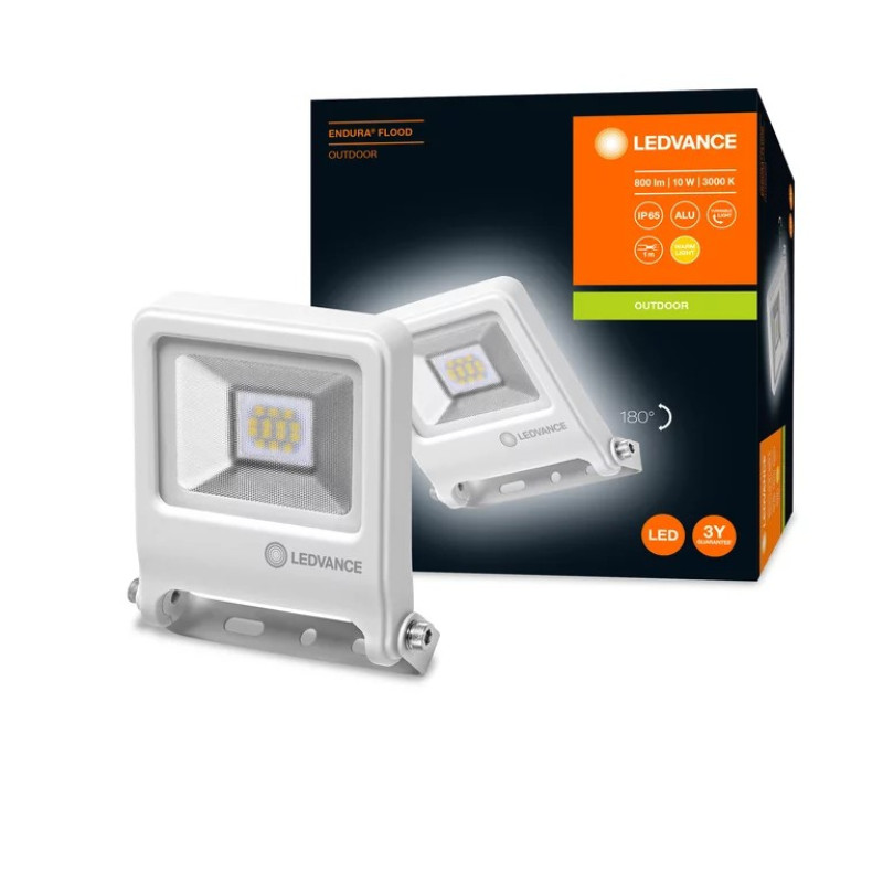 Светильник 10W 220V 800lm 3000K IP65 122x33x108mm [4058075239616] Ledvance ENDURA FLOOD Warm White