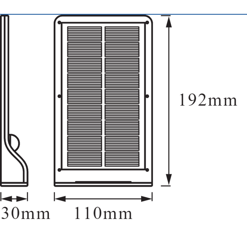 Светильник 3W 3.3V 320lm 4000K IP44 192х110х30mm [4099854531453] Osram DOORLED SOLAR SILVER