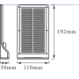 Светильник 3W 3.3V 320lm 4000K IP44 192х110х30mm [4099854531453] Osram DOORLED SOLAR SILVER