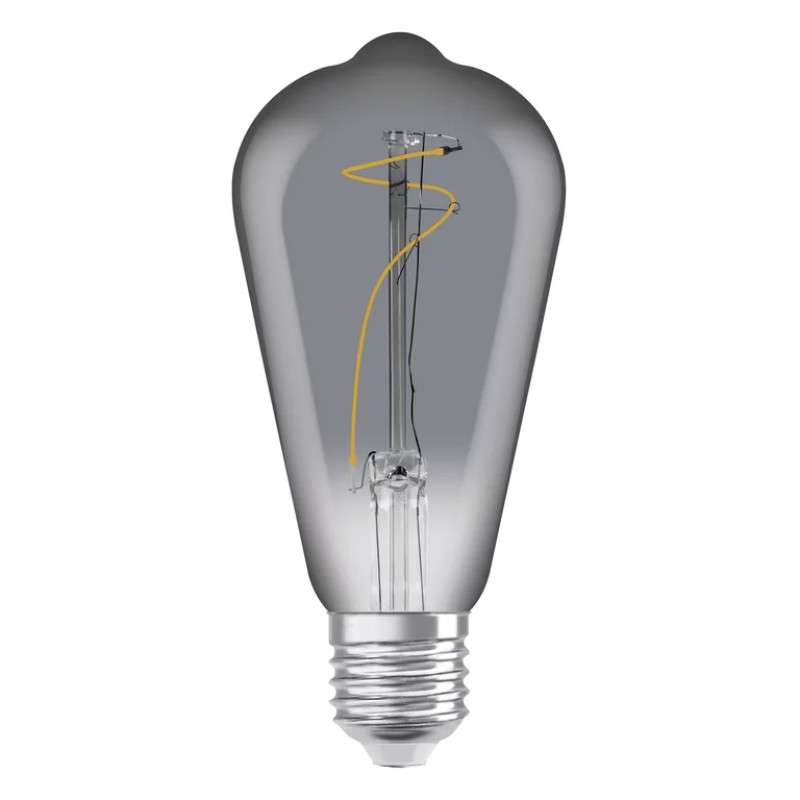 Лампа світлодіодна вінтажна 3.4W 220V 100lm 1800K Е27 64x140mm філаментна [4099854091353] 1906 LED OSRAM