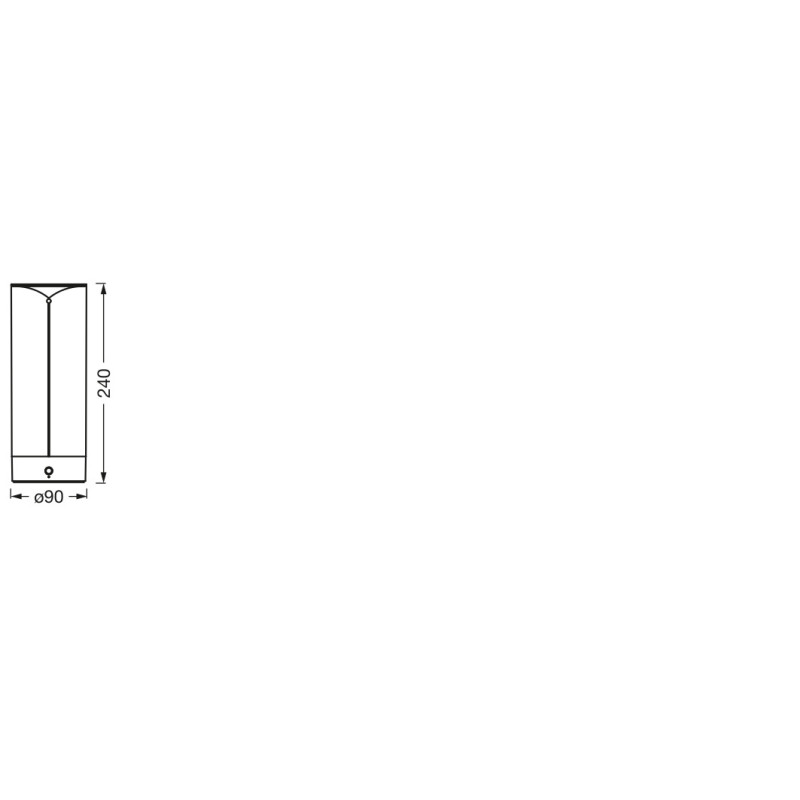 Настольная лампа 1,2W 5V 100lm 2700K IP20 DIM 90x240mm [4058075832916] Ledvance Decor Filament Floor