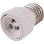 Перехідник Е27-GU10 пластик білий [s9100041] E.NEXT e.lamp adapter.Е27/GU10.white