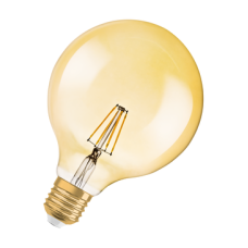 Лампа LED 4W 220V 410lm 2400K E27 124х168mm филаментная [4099854091179] OSRAM Vintage 1906® LED CLASSIC GLOBE