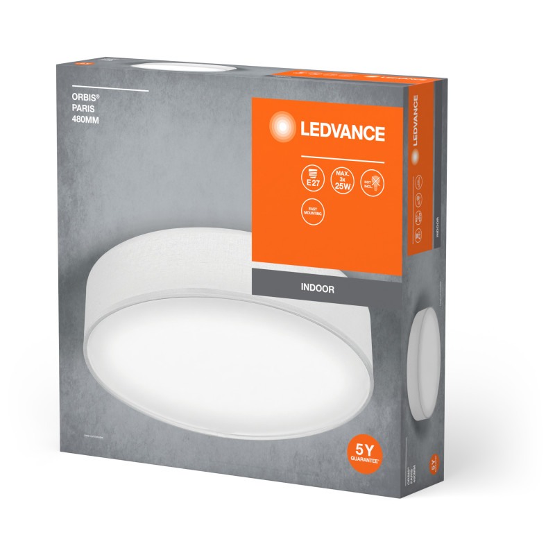 LED Світильник накладний 3хE27 220V 105х480mm [4058075829022] LEDVANCE ORBIS PARIS