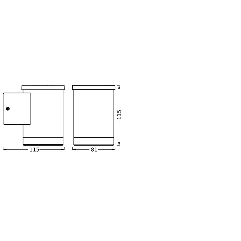 Світильник LED 0,5W 2,4V 50lm 3000K IP44 81x115x115mm [4099854455834] Osram Endura Style Solar