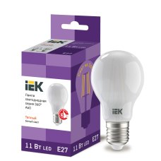 Лампа светодиодная 11W 220V 1265lm 3000K E27 60х104mm груша [LLF-A60-11-230-30-E27-FR] серия 360 УЕК