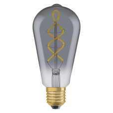 Лампа светодиодная 4W 220V 140lm 1800K E27 64x143mm филаментная [4099854091315] OSRAM Vintage 1906 LED EDISON