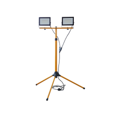 Прожектор LED 2x50W 230V 8000lm 6500K 820x1490x820mm со штативом черный/желтый [SLC2-50-IP65-TR-B] Delta SLC2-TR UEC