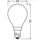 Лампа светодиодная 5.5W 220V 806lm 4000К E14 DIM 77x45mm шар [4058075434684] SST CLAS P OSRAM