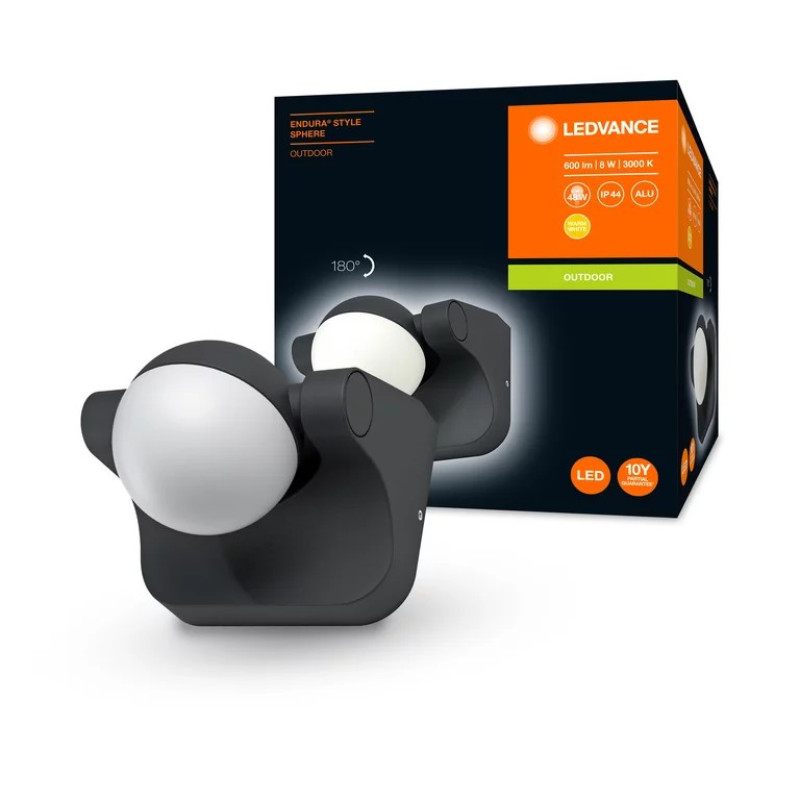 Світильник 8W 220V 600lm 3000K IP44 105x89x114mm [4058075216624] Ledvance ENDURA STYLE SPHERE