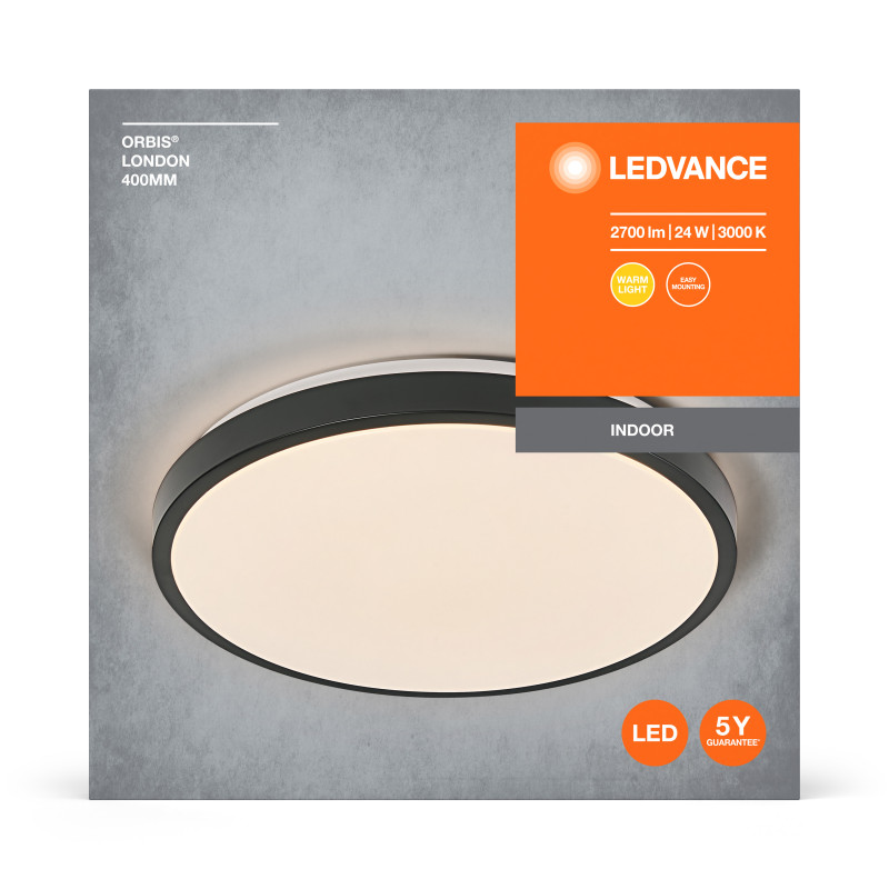 LED Светильник накладной 24W 220V 1450-2700lm 3000K 75х395mm [4058075832732] LEDVANCE ORBIS LONDON