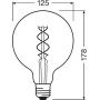 Лампа светодиодная винтажная 5W 220V 250lm 2000K E27 124x168mm [4058075092136] OSRAM led vintage 1906 globe