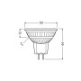 Лампа светодиодная 6,1W 12V 621lm 4000K GU5.3 50x44mm рефлекторная [4099854458446] Osram MR16