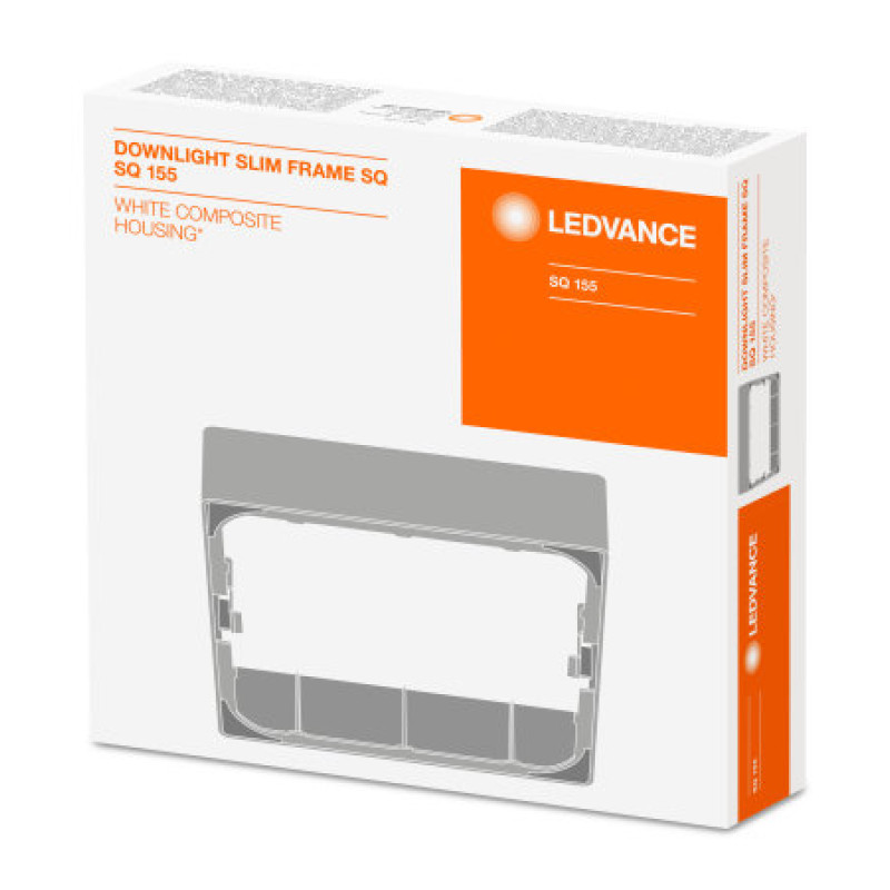 Рамка для накладного монтажа 170x170x38mm квадратная белый [4058075079410] Ledvance DL Slim Frame SQ155
