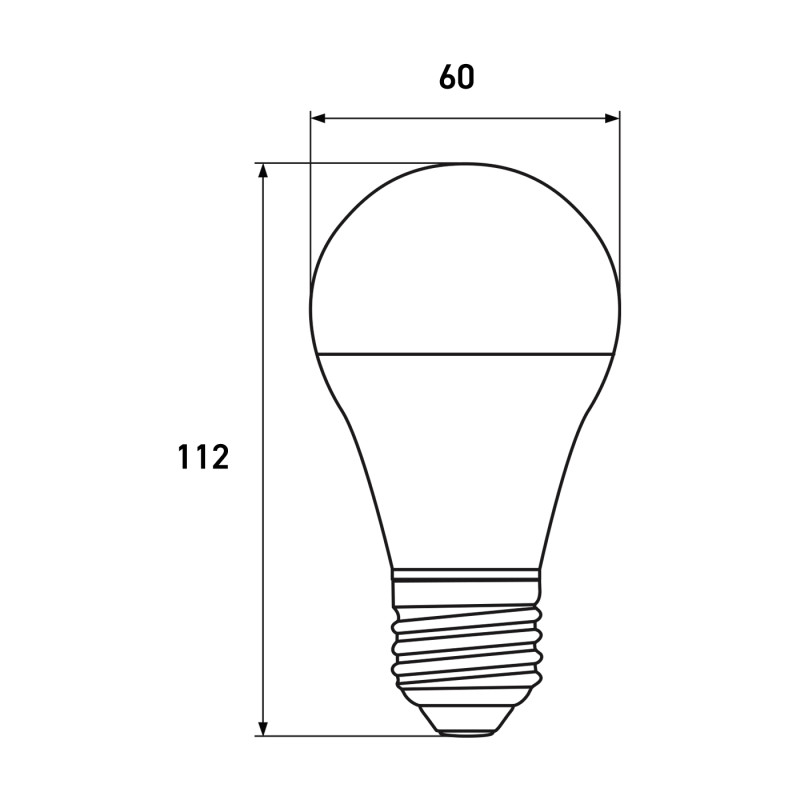 Лампа светодиодная 12W 220V 1000lm 4000K E27 60x112mm с датчиком движения груша [4262380665378] EUROELECTRIC LED-A60-12274(ST)