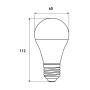 Лампа светодиодная 12W 220V 1000lm 4000K E27 60x112mm с датчиком движения груша [4262380665378] EUROELECTRIC LED-A60-12274(ST)