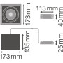 Прожектор с диодами sp multi 1x30w/3000k, fl белый/ черный, Ledvance [4058075113923] Ледванс