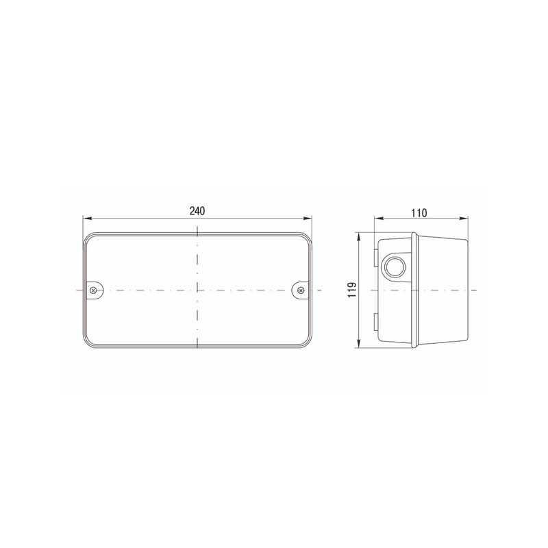 Світильник 60W 230V E27 IP54 240х119х110мм сірий [LNPP0-3006-1-060-K01] НПП3006 УЕК