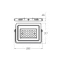 Прожектор LED 100W 220V 10000lm 6500K IP65 280х217х43mm [4262380662285] LED-FL-100/65(black) EUROLAMP