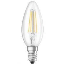 Лампа светодиодная филаментная 5W 220V 660lm 2700K E14 35х97mm свеча [4058075116672] OSRAM led star classic B