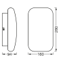 SMART світильник 12W 220V 1200lm 3000-6500K TW WIFI 280х94х160mm [4058075574359] Ledvance ORBIS WALL AQUA DIM