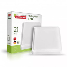 LED Светильник накладной 21W 220V 1490lm 4000K 170х170х33mm [4260642638702] LED-NLS-21/40(GM) EUROLAMP