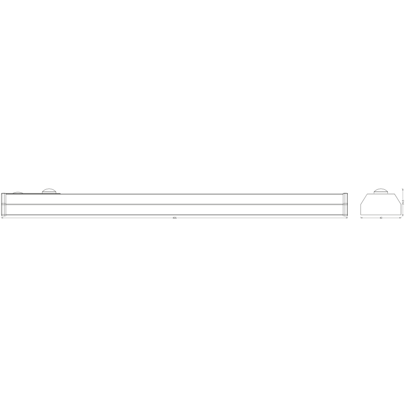 Светильник 1W 5V 70lm 4000K 500mAh 405х40х24.5mm [4058075610507] LEDVANCE LINEARLED MOBILE BL