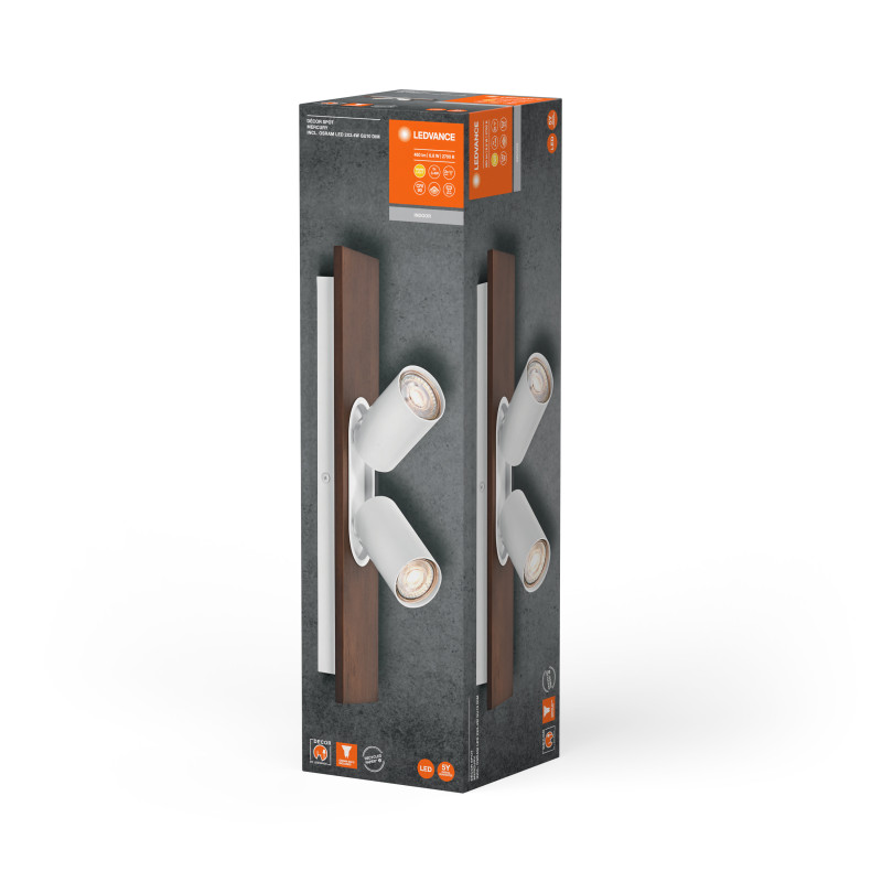 LED Светильник спот 6.8W 220V 460lm 2700K GU10 DIM 400х142х100mm [4058075833579] DECOR SPOT MERCURY LEDVANCE