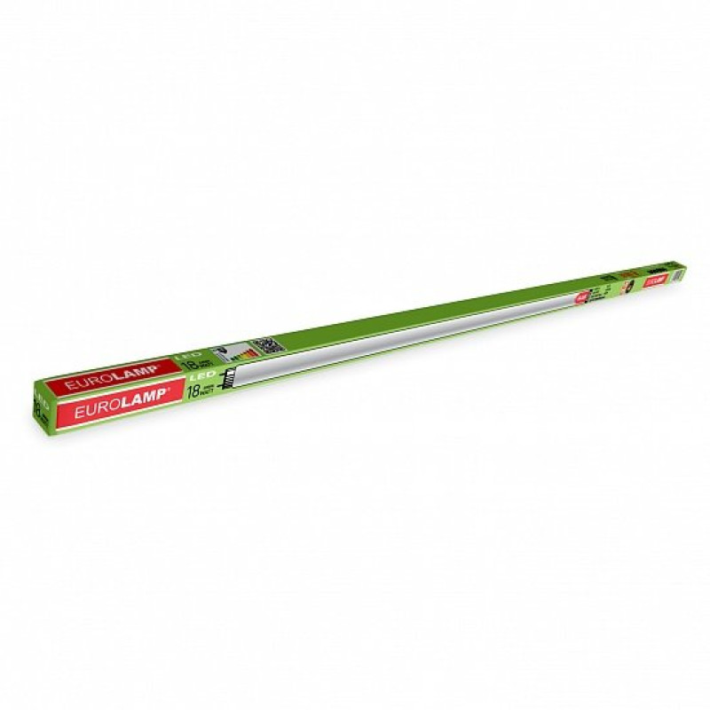 Лампа трубка LED 18W 1200mm 220V 1600lm 4000K G13 двустороннее подкл. [4260410481424] LED-T8-18W/4100 EUROLAMP