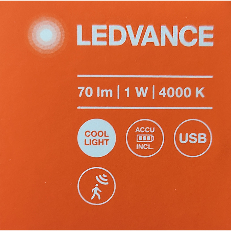 Светильник 1W 5V 70lm 4000K 500mAh 405х40х24.5mm [4058075610507] LEDVANCE LINEARLED MOBILE BL