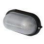 Світильник 60W 230V E27 IP54 овальний 213х100х107mm чорний [l002007] E.NEXT e.light.1401.1.60.27.black