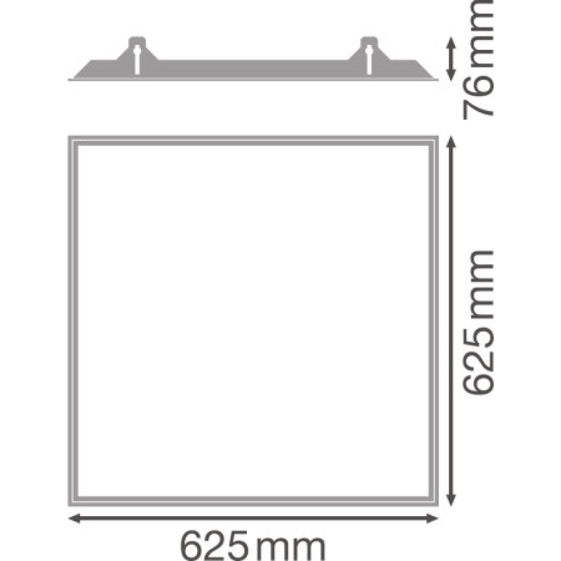 Рама монтажна для світлодіодної панелі pl 600 recessed mount frame, Ledvance [4058075402881] Ледванс