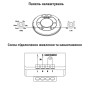 Датчик присутствия 2000Вт 360° дальность 3м микроволновой IP20 навесной черный [A0220010046] ДР-700BR АСКО