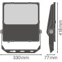 Прожектор LED 100W 220V 11900lm 3000K IP66 418x330x77mm [4058075353312] Ledvance FL PFM ASYM