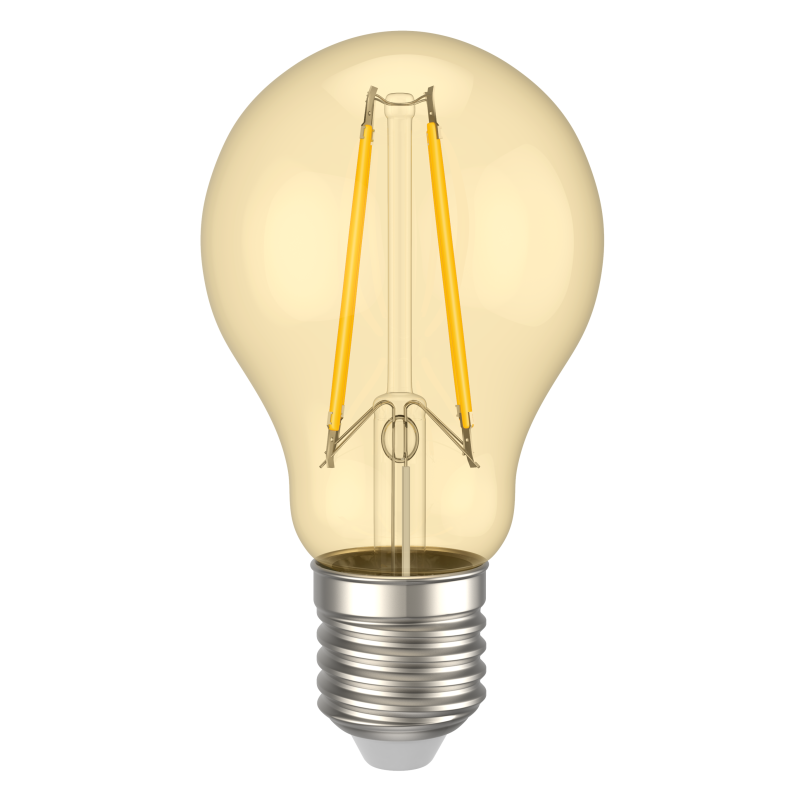 Лампа светодиодная винтажная 11W 220V 2700К E27 60x104mm филаментная [LLF-A60-11-230-30-E27-CLG] серия 360°УЕК