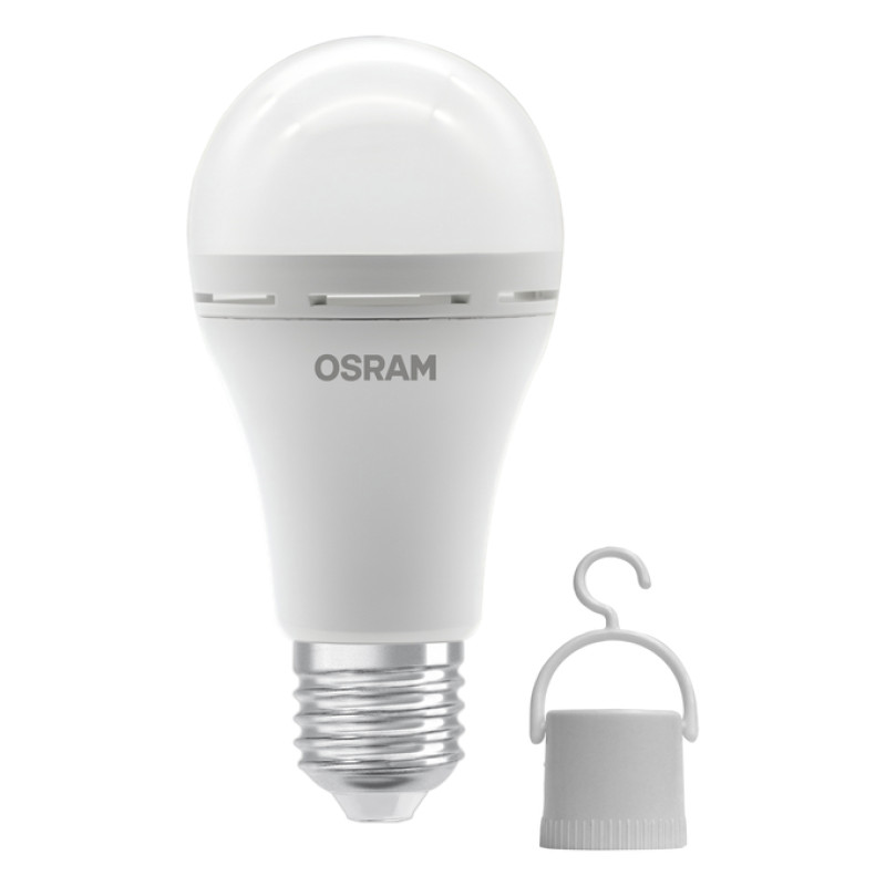 Лампа LED с аккумулятором 8W 230V 806lm 4000K E27 1800mA/h 60х122mm [4099854190131] Osram LED RECHARGEABLE