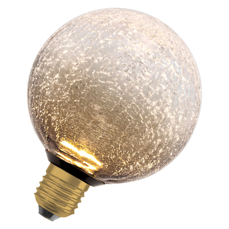 Лампа LED 3,5W 230V 300lm 2700K E27 125x160mm [4099854608445] Flat Décor Round Brown Osram