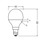 Лампа светодиодная 4,9W 230V 470lm 3000K E14 45x82mm шар [4058075630376] LED VALUE CL P40 OSRAM