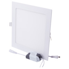 Встраиваемый LED светильник 24W 220V 1680lm 4500K 300x300x7,5mm IP40 белый [l0860018] E.NEXT e.LED.MP.Square.R.24.4500