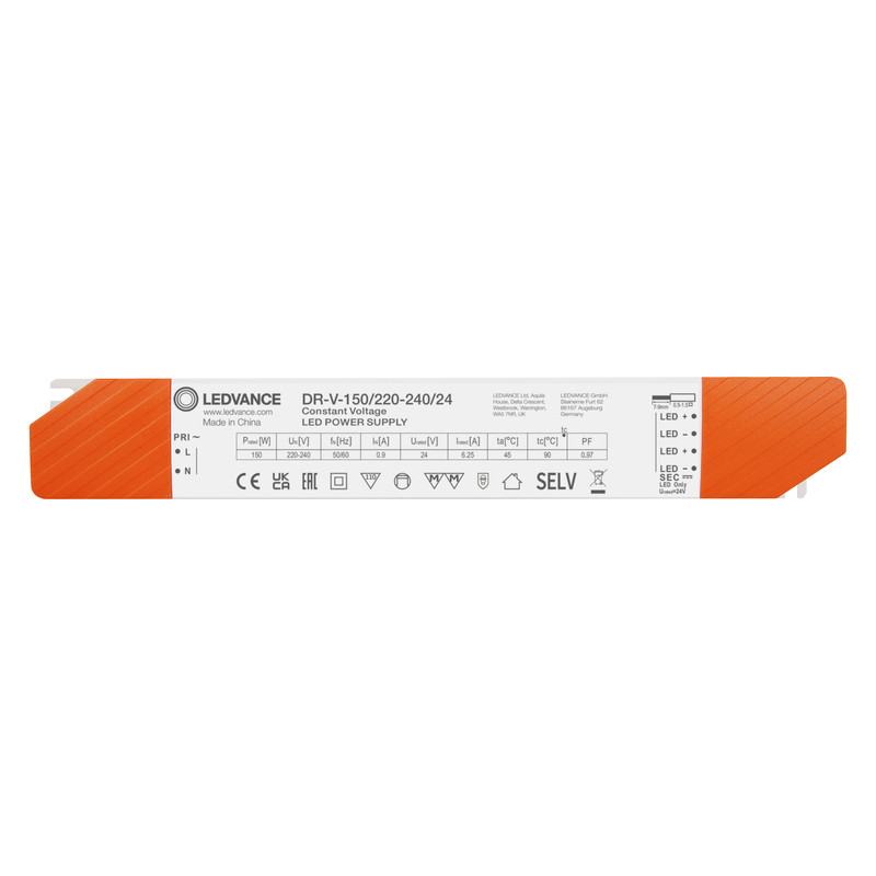 LED драйвер 20x1 150W 220-240V выходная 24V IP20 [4058075835917] Ledvance DR-V
