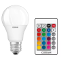 RGBW Лампа с пультом LED 9W 220V 806lm 2700K E27 DIM 108x60mm [4058075430891] OSRAM Retrofit lamps with control