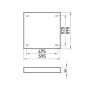 Світлодіодна панель 36W 3000lm 6500K 595x595x19mm з призматичним розсіювачем IP20 [l0850002] E.NEXT e.LED Surface 600.Prisma