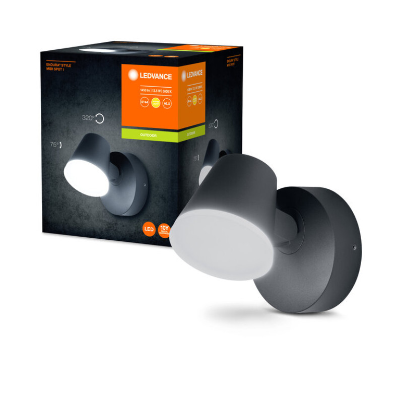 Светильник 13.5W 220V 800lm 3000K IP44 162x128x125mm [4058075205475] Ledvance ENDURA STYLE MIDI SPOT