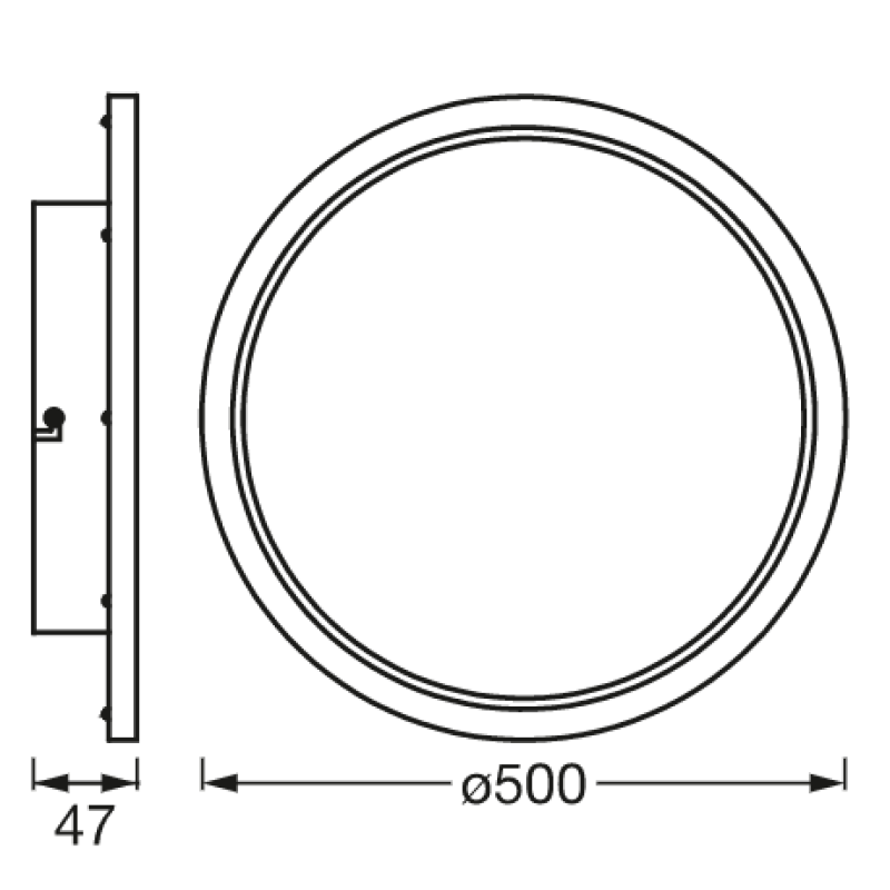SMART светильник 32W 220V 4000lm 3000-6500K TW WIFI 500х47х500mm [4058075573635] Ledvance ORBIS DISC DIM